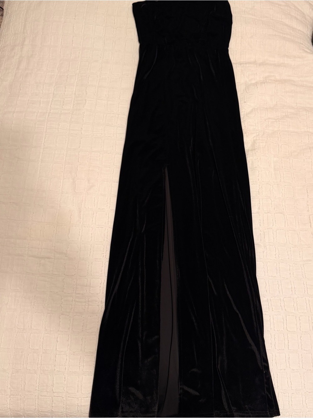 Tatiana Velvet One Shoulder Maxi Dress | Black
